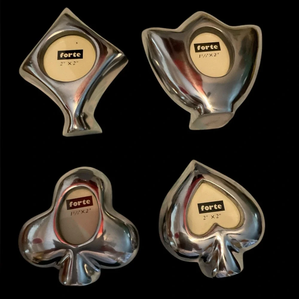 ♠️♥️♣️♦️ silver frames - Picture 6 of 6